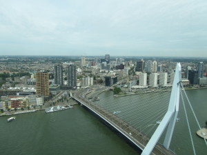 uitzicht vanaf de Rotterdammer